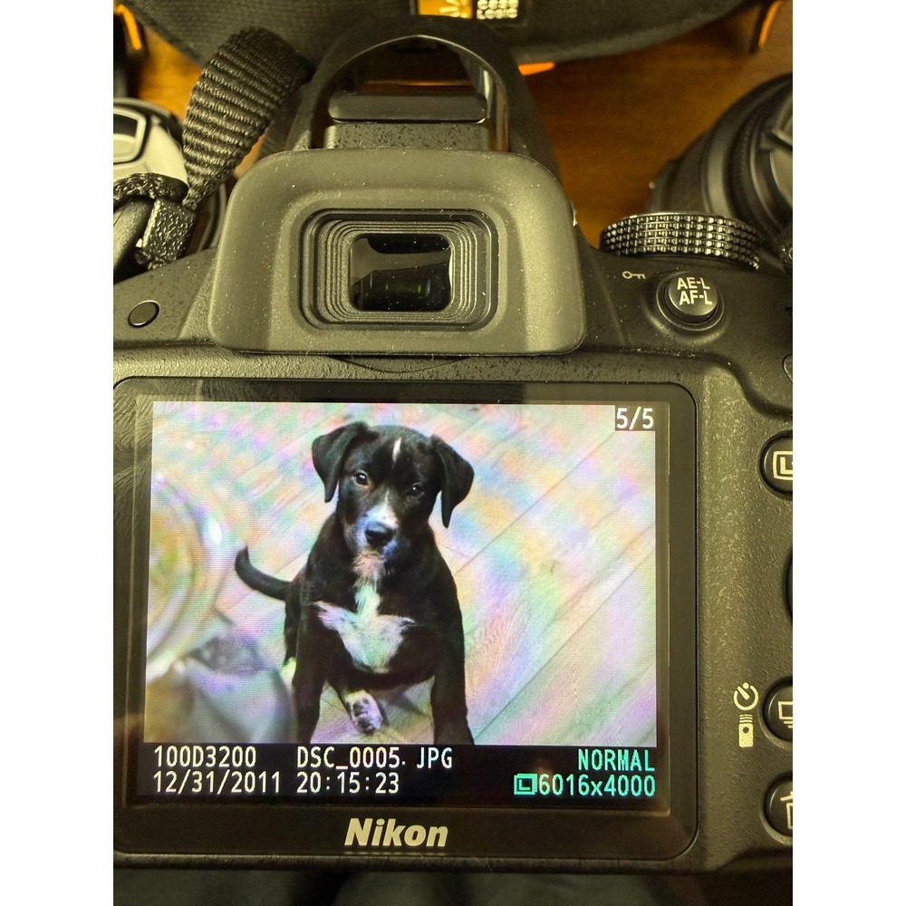 Nikon D3200 DSLR Camera Bundle 3 Lenses 18-55mm 55-300mm 50mm as-400 Flash - Picture 9 of 11